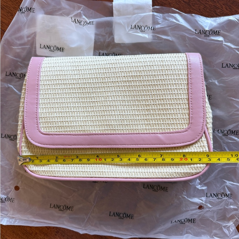 NEW Pink and Cream Women's Bag/Clutch/Cosmetic Bag - Picture 9 of 16